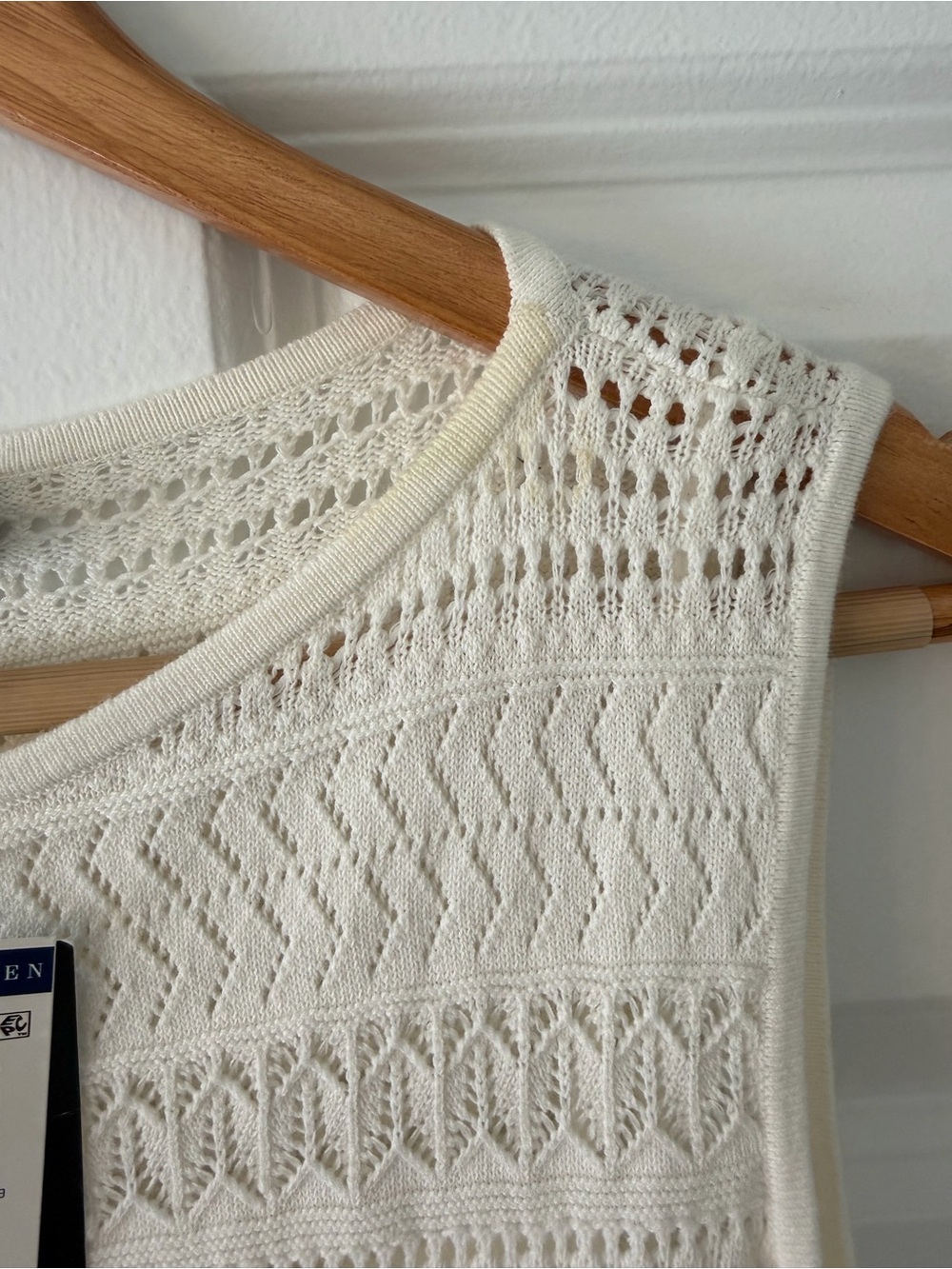 Ralph Lauren Ivory Knit Sleeveless Fit-and-Flare Midi Dress - Picture 3 of 4